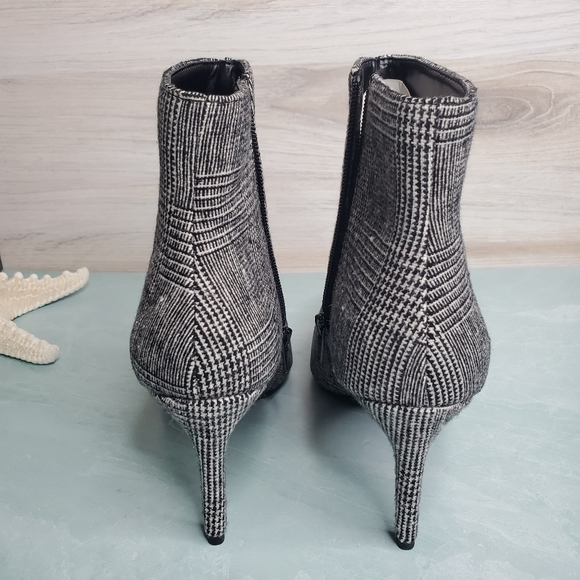 New! Black and White Ankle Booties - Picture 6 of 8